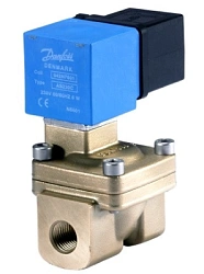 Клапан нормально-открытый не прямого действия EV220W Ду10...50мм (Danfoss)
